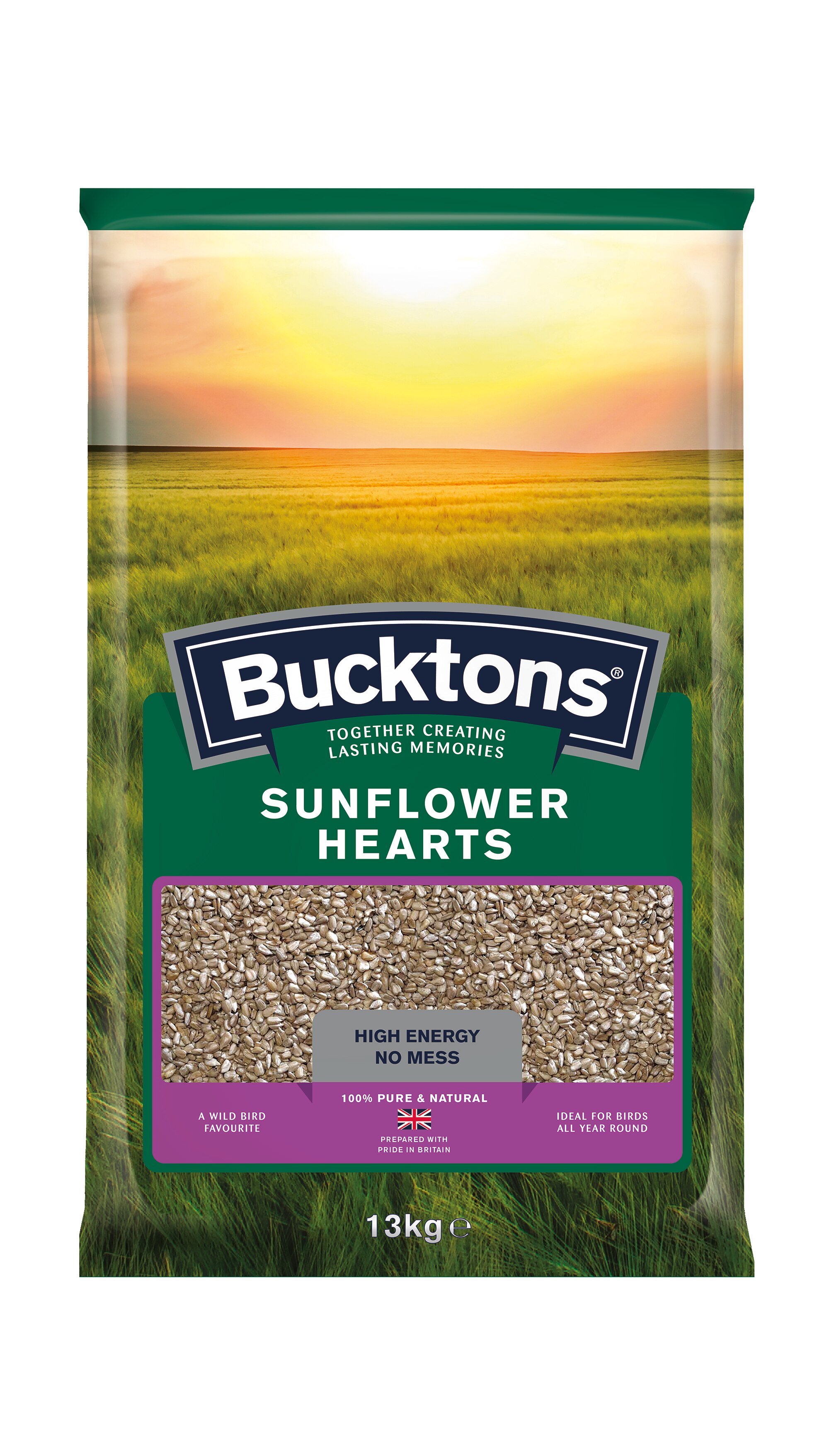 Buckton Sunflower Hearts Bird Food - 13kg